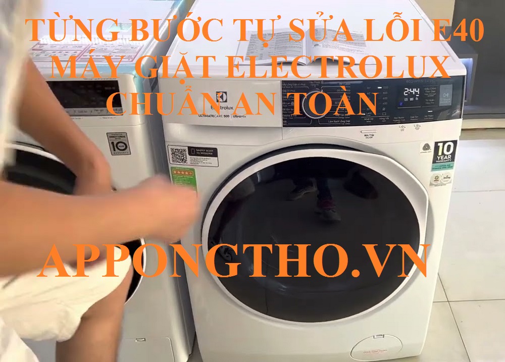 Lỗi E-40 máy giặt Electrolux có thể tự khắc phục được không?