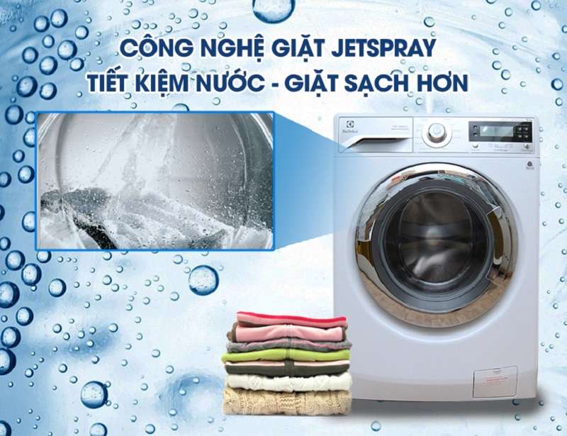 Công nghệ Jet Spray giặt sạch hơn