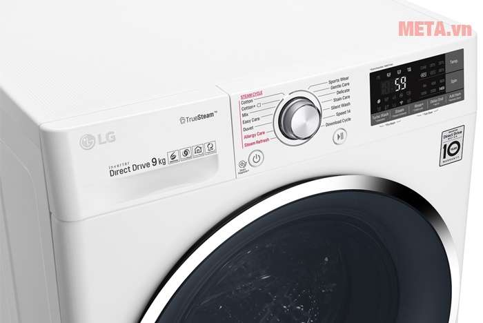 Bảng điều khiển máy giặt LG 9kg FC1409S2W