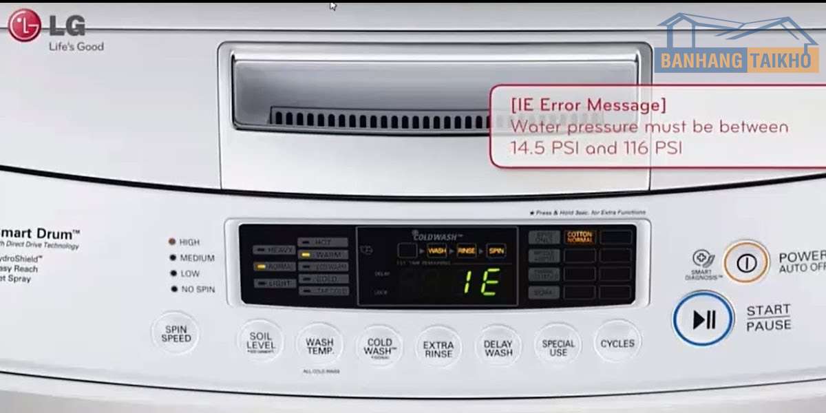 máy giặt LG lỗi IE
