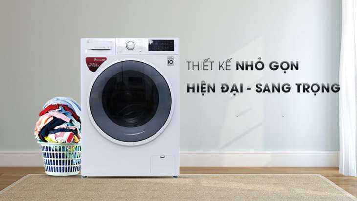 Máy giặt LG với thiết kế tinh tế, sang trọng và hiện đại