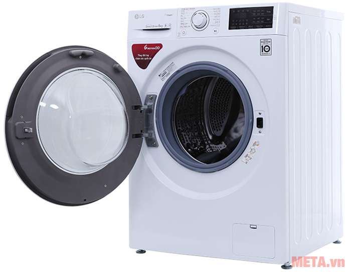 Máy giặt LG inverter 8 kg FC1408S4W2 được thiết kế kiểu lồng giặt ngang