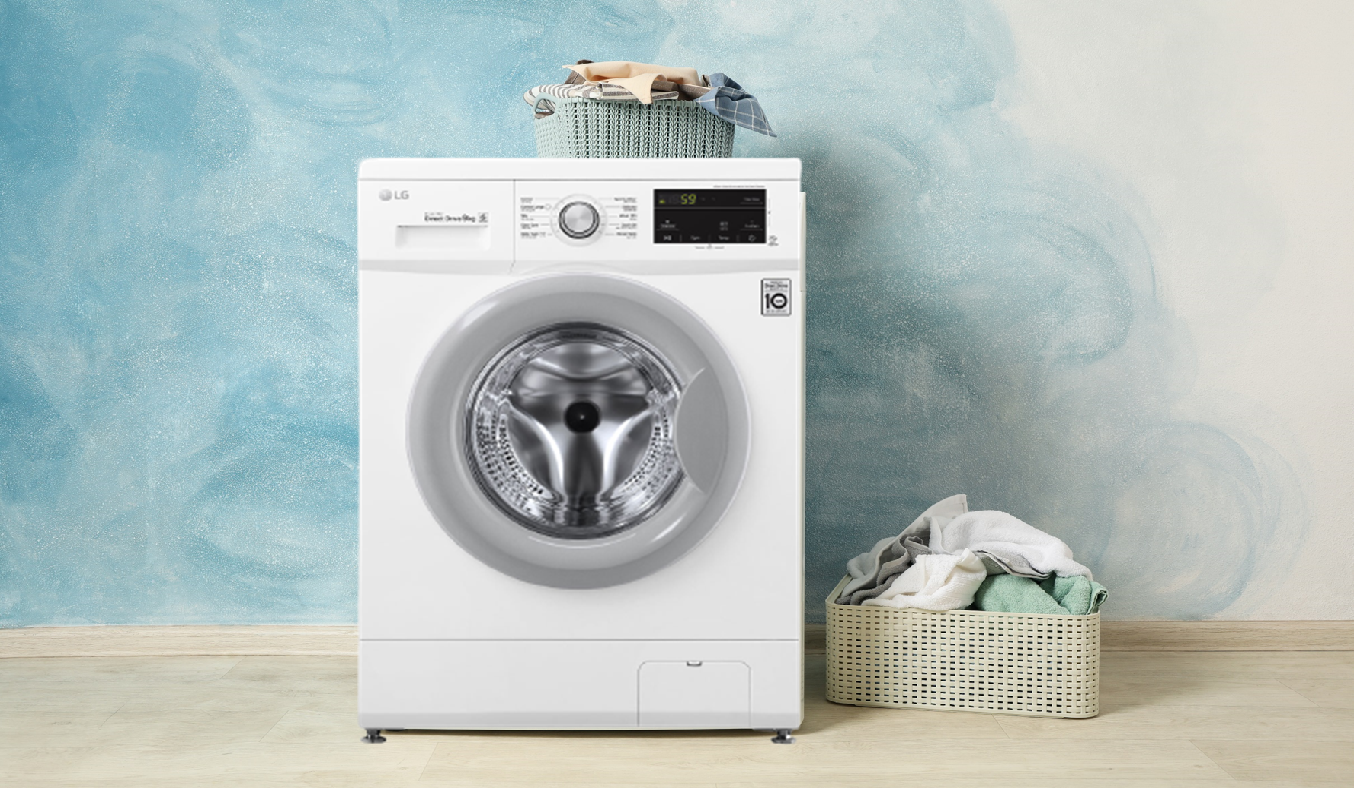 Máy giặt LG Inverter 9 Kg FM1209N6W - Thiết kế tinh tế, sang trọng, mang đến sự hiện đại cho không gian