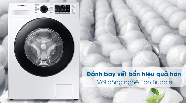 Công nghệ giặt bong bóng Eco Bubble giúp đánh bật những vết bẩn cứng đầu nhất