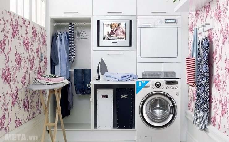  Máy giặt sấy LG WD - 20600 với thiết kế sang trọng phù hợp với không gian nội thất 
