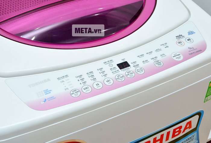 Bảng điều khiển của máy giặt Toshiba B1000GV.