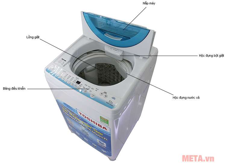  Cấu tạo của máy giặt Toshiba AW-E920LV 
