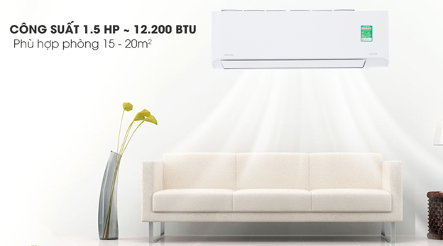 Máy lạnh TOSHIBA Inverter 1.5 HP RAS-H13PKCVG-V 