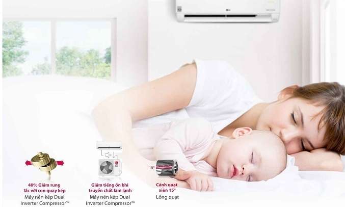 Máy Lạnh - Điều Hòa LG Inverter 1.5 HP V13ENS Giá Tốt | Nguyễn Kim