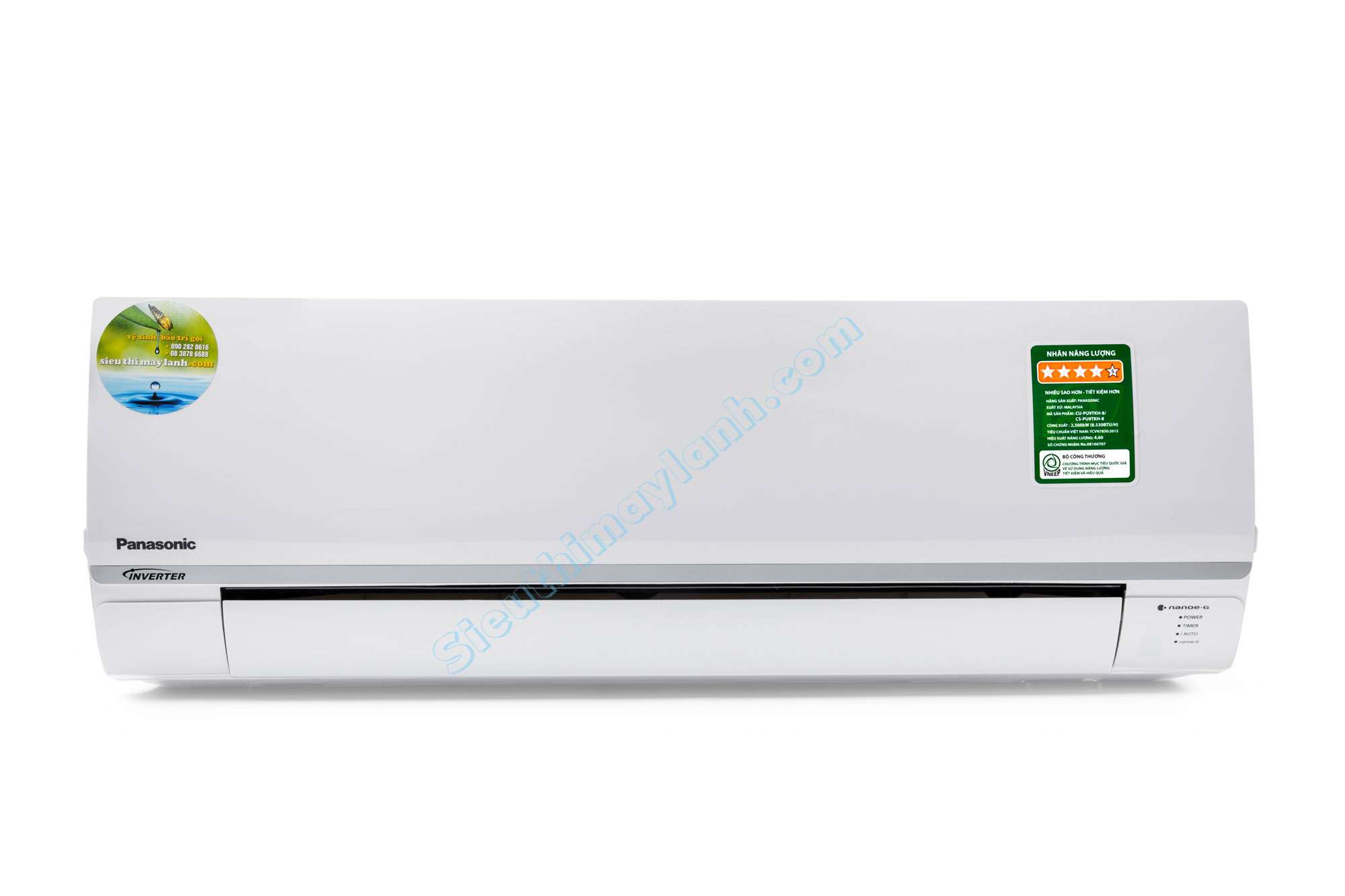 Máy lạnh Panasonic Inverter 2 HP CU/CS-PU18WKH-8M, giá rẻ, chính hãng