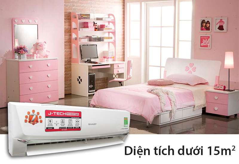 Máy lạnh phù hợp với không gian diện tích nhỏ