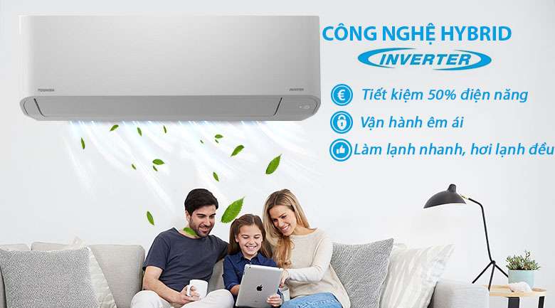 DC Hybrid Inverter - Máy lạnh Toshiba 1.5 HP RAS-H13C1KCVG-V