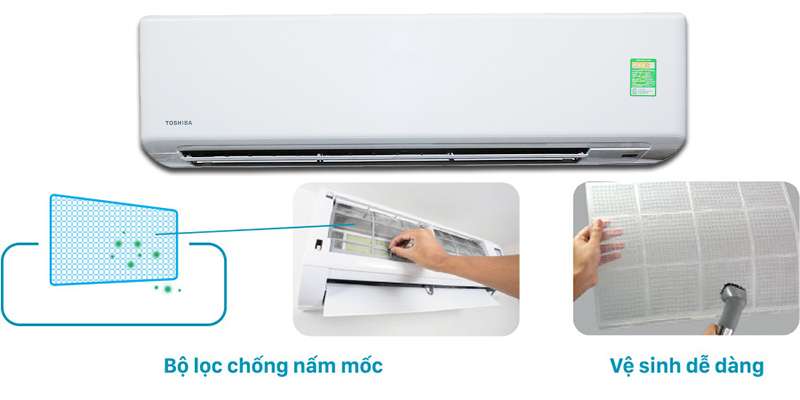 Bộ lọc chống nấm mốc dễ dàng vệ sinh