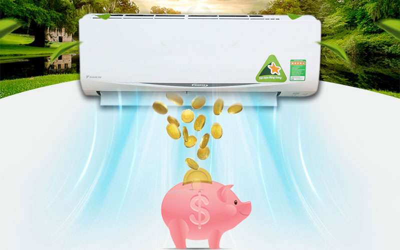 Với cơ chế hoạt động khác biệt, máy lạnh Inverter giúp tiết kiệm điện năng hiệu quả hơn nhiều lần so với máy lạnh thông thường
