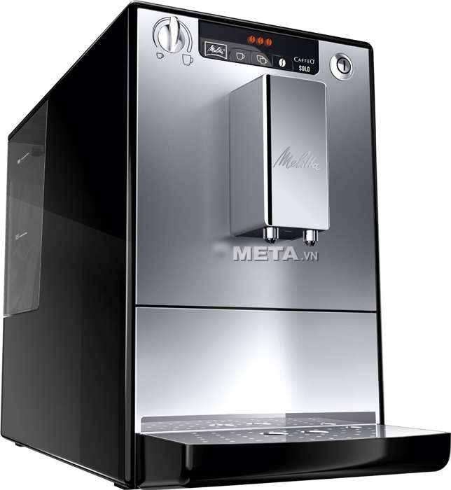 Máy pha cà phê Melitta Caffeo Solo có thể điều chỉnh độ cao của vòi rót