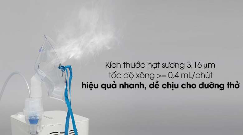 Hiệu quả - Máy xông mũi họng Microlife NEB200