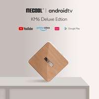 MECOOL KM6 ATV Deluxe Amlogic S905X4 4GB SDRAM 64GB ROM bluetooth 5.0 5G WiFi6 Android 10.0 TV Box Support Google Assistant 4K Youtube Prime Video AV1 - NEW KM6 MECOOL