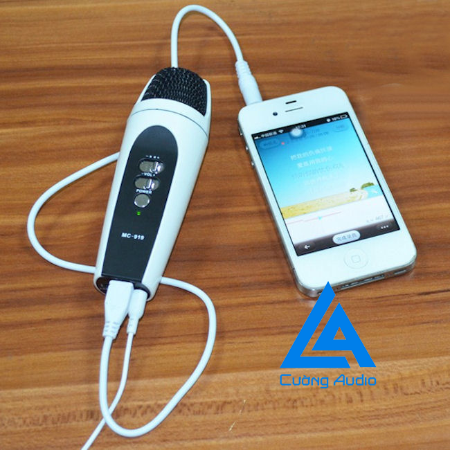 Micro hát karaoke trên điện thoại di động, smartphone MC 919 giá rẻ