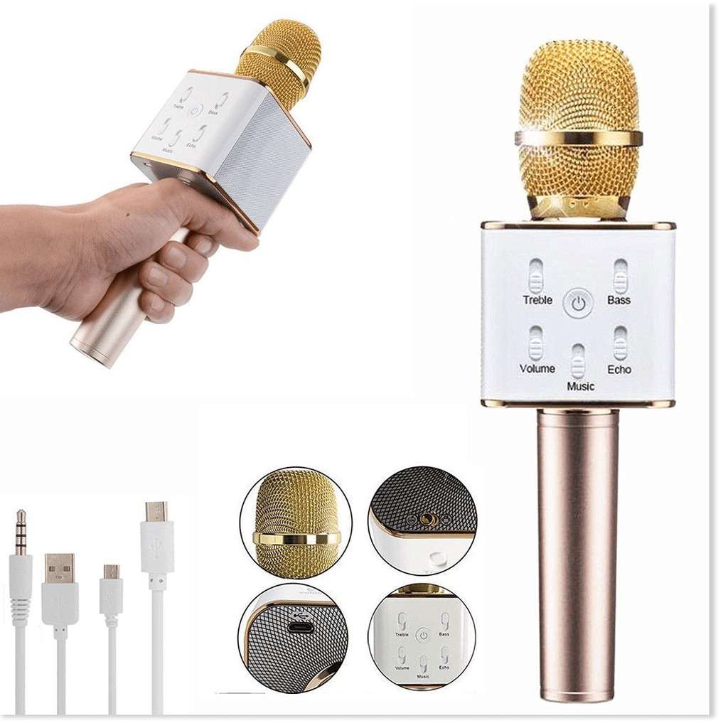 Mic karaoke kèm loa bluetooth Q7