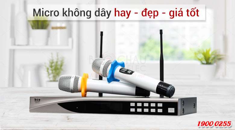 Micro BCE U900 Plus hát karaoke siêu nhạy, lọc âm tốt