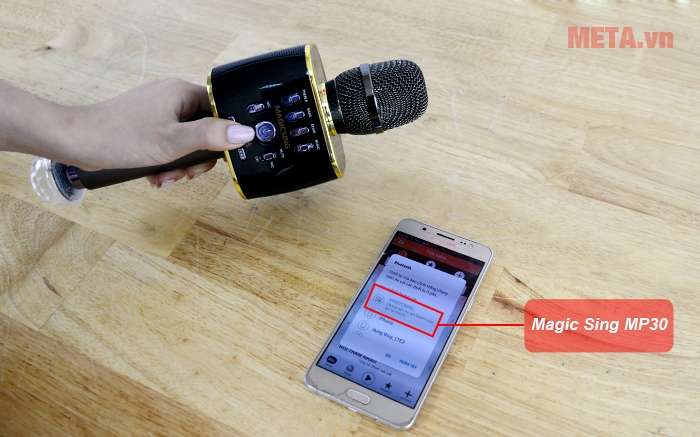Micro Magic Sing MP-30 có khả năng kết nối bluetooth