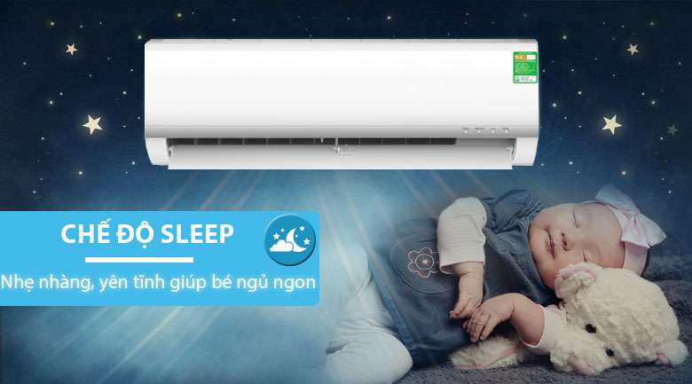 Chế độ ngủ đêm Sleep máy lạnh Midea