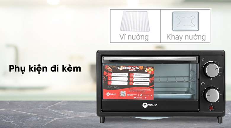 Phụ kiện - Lò nướng Mishio MK-177 14 lít