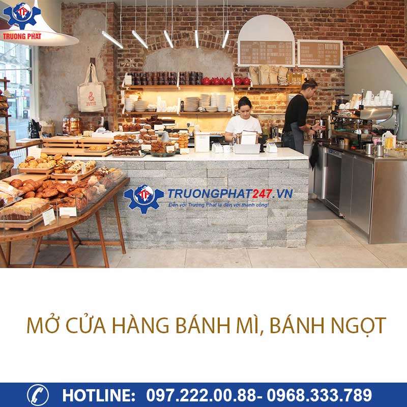 mở cửa hàng bánh mì bánh ngọt