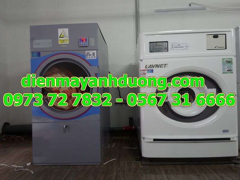 Mô hình máy giặt công nghiệp nhật bãi giặt 400kg/ngày