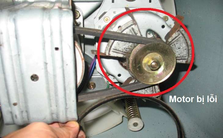 Motor máy giặt Sanyo bị lỗi