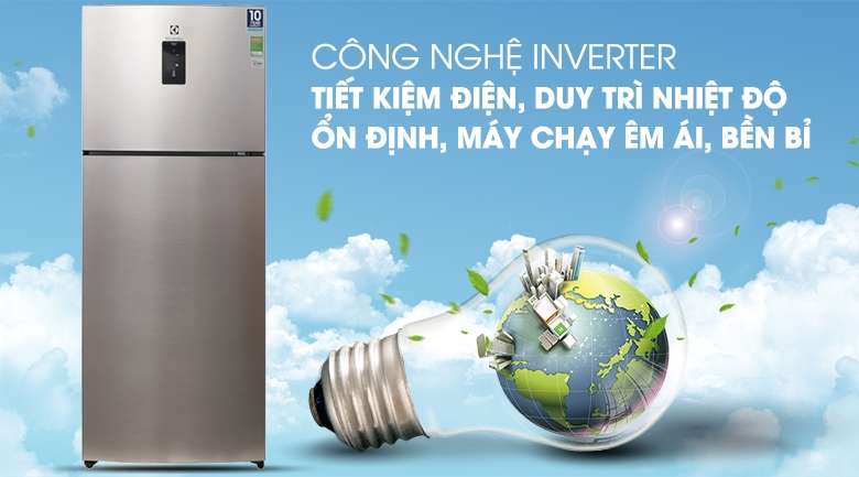 Electrolux luôn trang bị công nghệ Inverter tiết kiệm điện  trên các sản phẩm tủ lạnh của mình