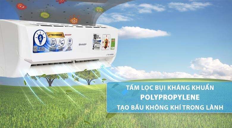 Điều hòa Sharp 9000 BTU 1 chiều Inverter AH-X9VEW gas R-32. Giá từ 4.350.000 ₫ - 57 nơi bán.