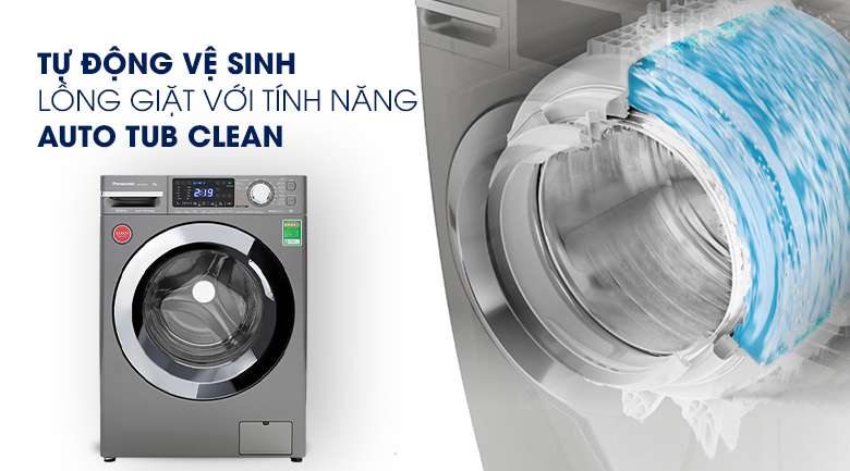 Máy giặt Panasonic Inverter 9 Kg NA-V90FX1LVT - Tự làm sạch