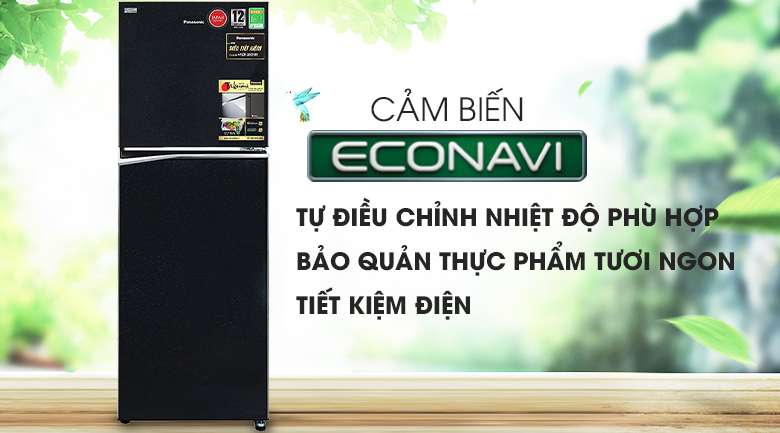 Cảm biến Econavi - Tủ lạnh Panasonic Inverter NR-BL340PKVN