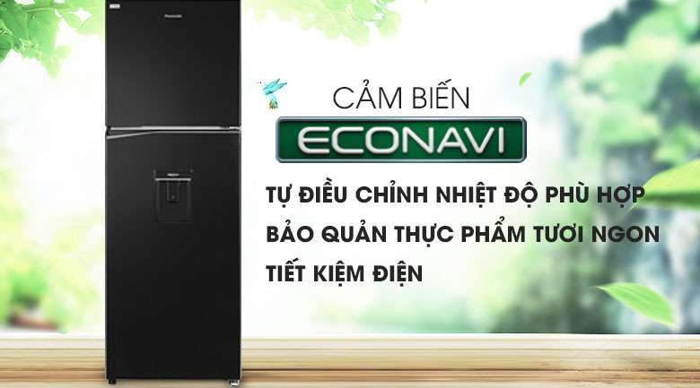 Cảm biến Econavi - Tủ lạnh Panasonic Inverter 366 lít NR-BL381WKVN