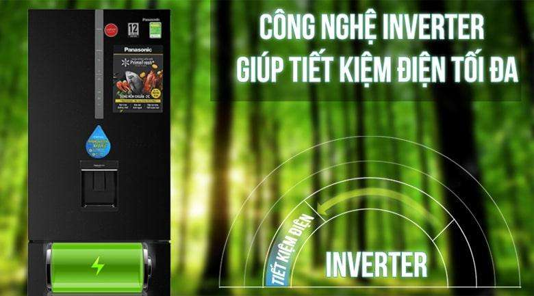 Tủ lạnh Panasonic Inverter 410 lít NR-BX460WKVN giảm chi phí điện và tủ lạnh vận hành ổn định, bền bỉ với công nghệ Inverter