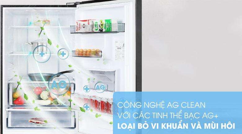 Kháng khuẩn, khử mùi hiệu quả bằng công nghệ kháng khuẩn Ag Clean với tinh thể bạc Ag+