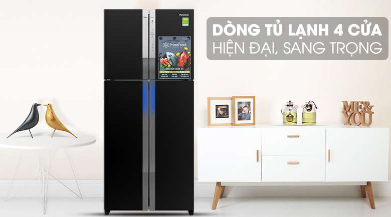 Giới thiệu tủ lạnh Panasonic side by side NR-DZ600GKVN