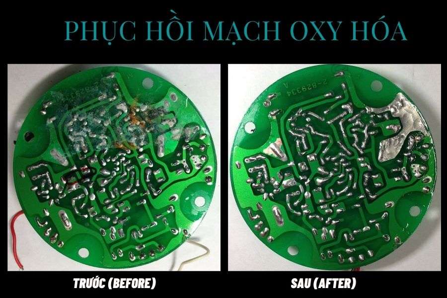 vệ sinh và phục hồi lại bo mạch bị oxy hóa