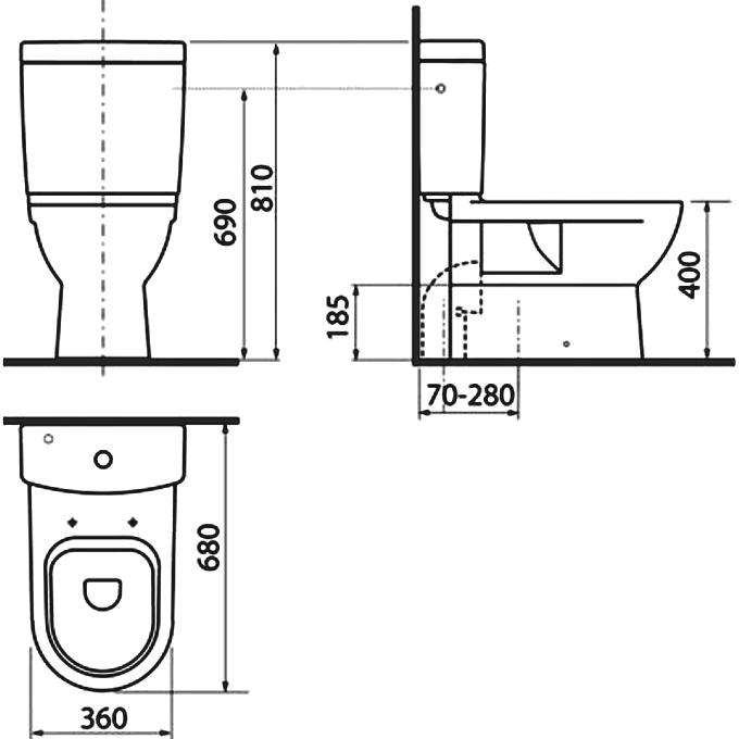 Kích thước bồn cầu và Tiêu Chuẩn Lắp Đặt