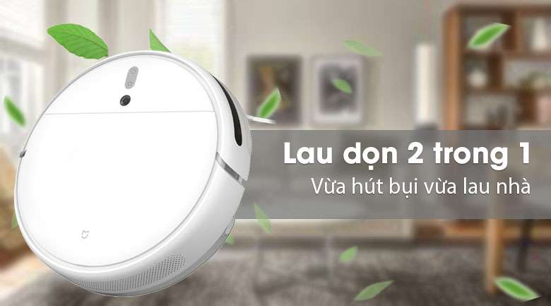 Robot hút bụi lau được nhà - Robot hút bụi Xiaomi Vacuum Mop SKV4093GL