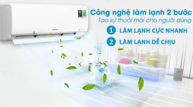 Máy lạnh Samsung Inverter 1 HP AR10NVFTAGMNSV - Chế độ làm mát 2 bước Fast Cool & Comfort Cool