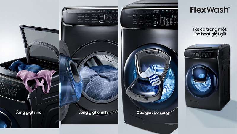 Máy giặt thiết kế lồng đôi siêu phẩm của Samsung