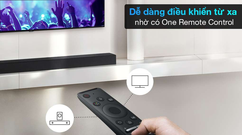 Loa thanh Samsung HW-T420 - Điều khiển loa từ xa dễ dàng với One Remote Control