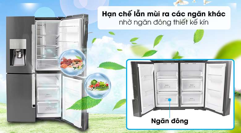 Tủ lạnh Samsung Inverter 564 lít RF56K9041SG/SV - Ngăn đông thiết kế kín