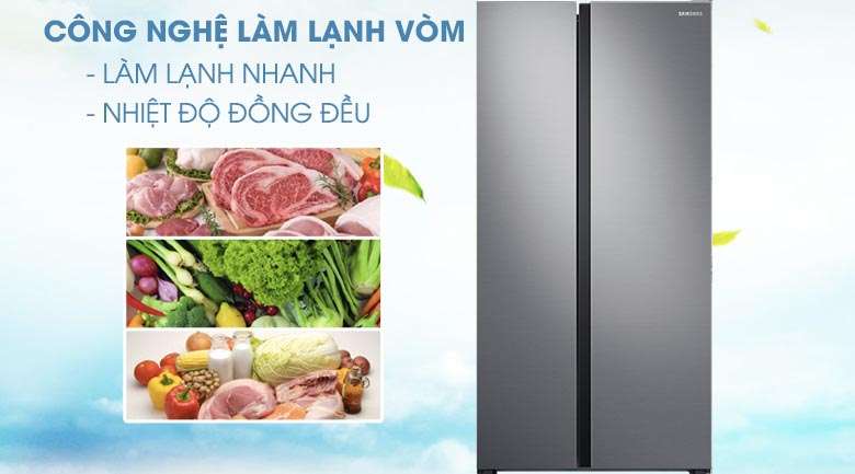 Công nghệ làm lạnh vòm - Tủ lạnh Samsung Inverter 647 lít RS62R5001M9/SV