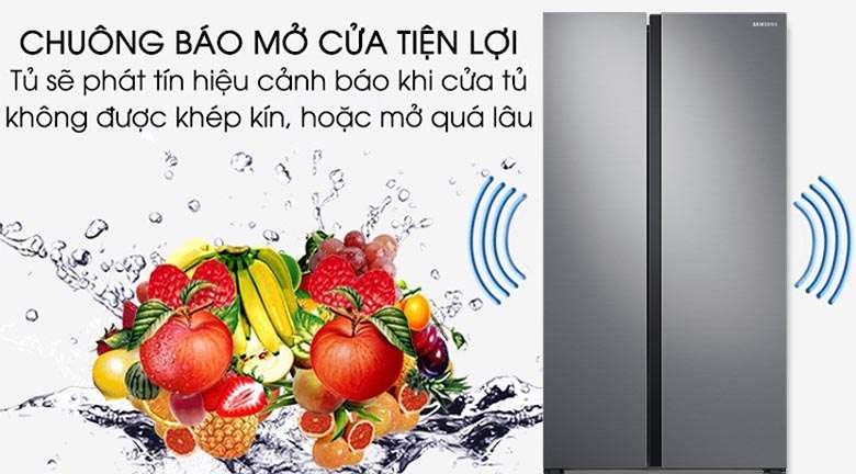Tủ lạnh Samsung Inverter 647 lít RS62R5001M9/SV - Chuông báo cửa mở