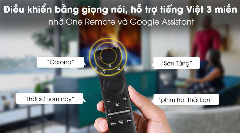 One remote - Smart Tivi Samsung 4K 50 inch UA50TU8100