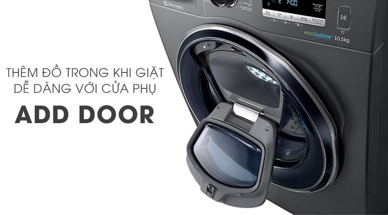 Cửa phụ Add Door - Máy giặt sấy Samsung Add Wash Inverter 19 kg WD19N8750KV/SV