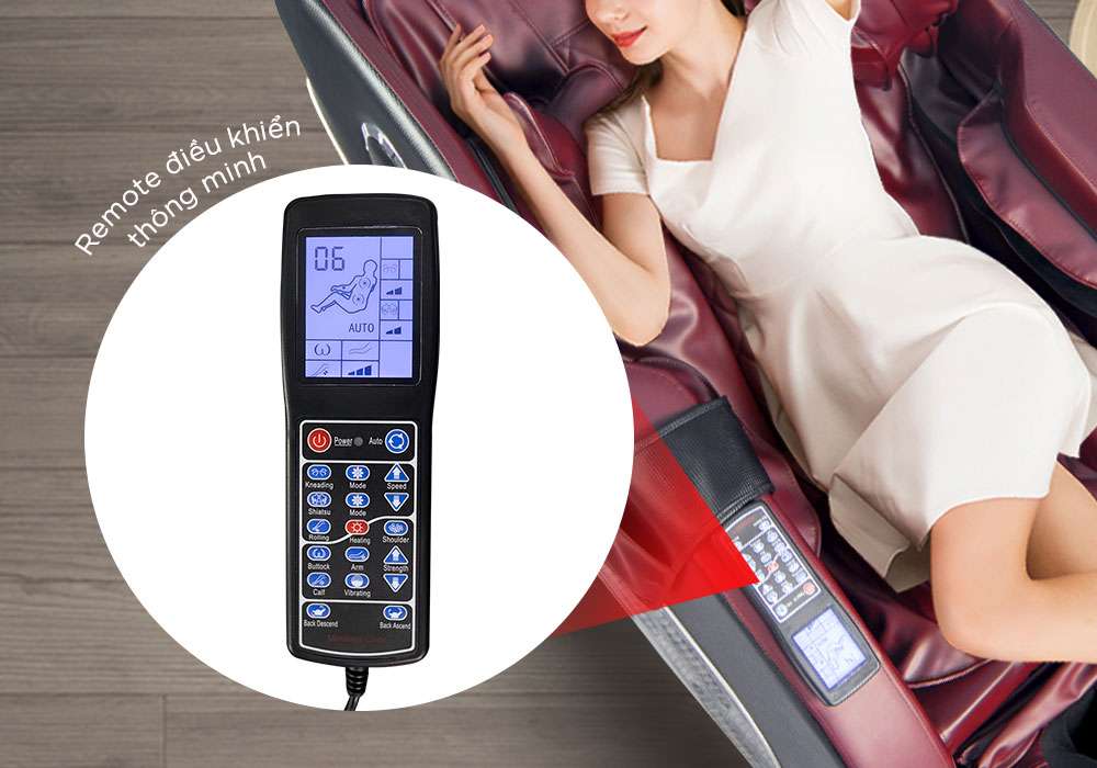 ghế massage MK-5200 remote thông minh